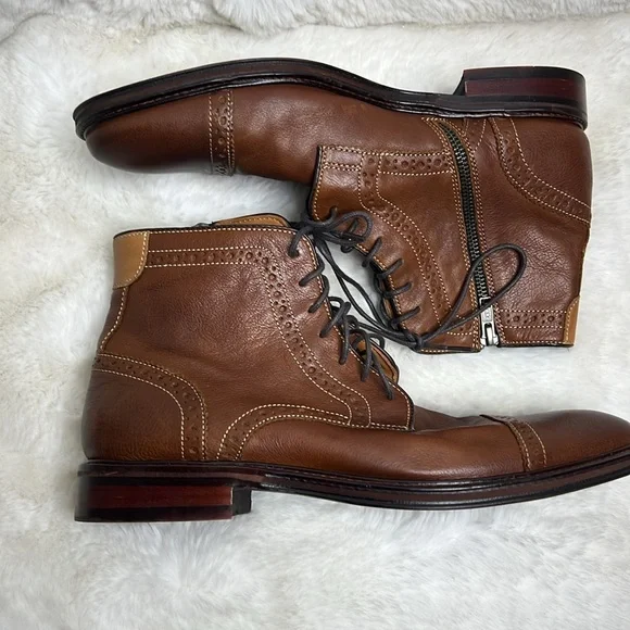 Leather Boots Warner Cap Toe Boot Mens Boots Warner Cap Toe Chukka